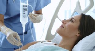 nurse managing parenteral nutrition