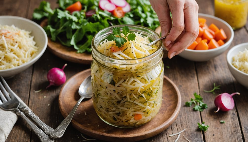 probiotic rich fermented cabbage